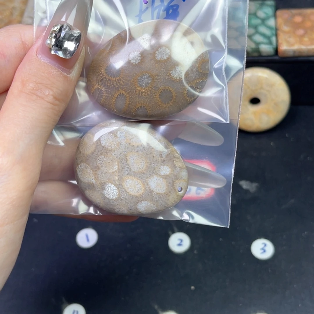 硅化珊瑚（珊瑚玉）吊坠未镶嵌