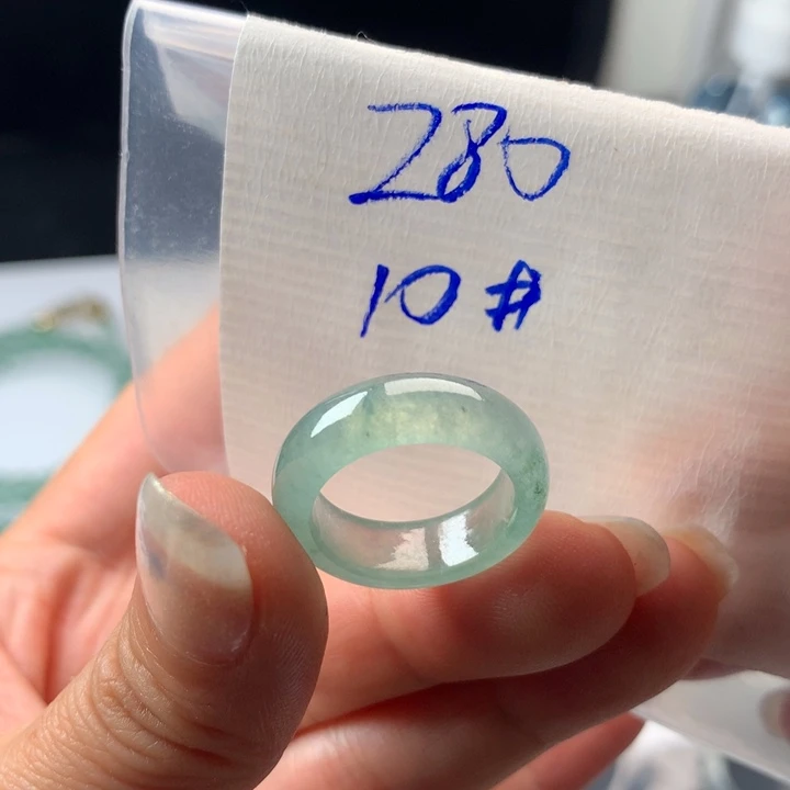 汵***月定制翡翠未镶嵌戒圈