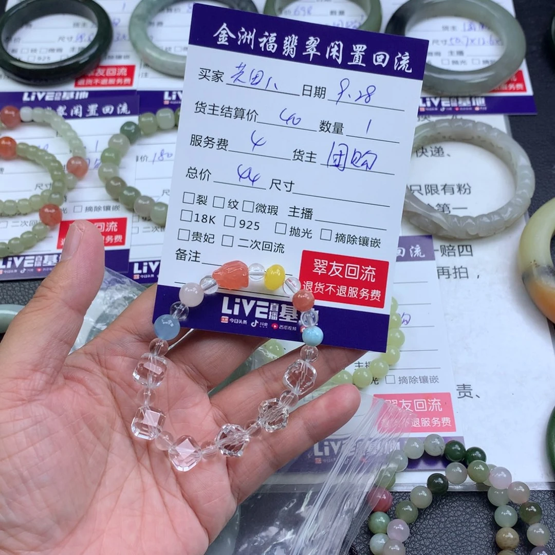 【闪购商品】未镶嵌手链水晶共****）