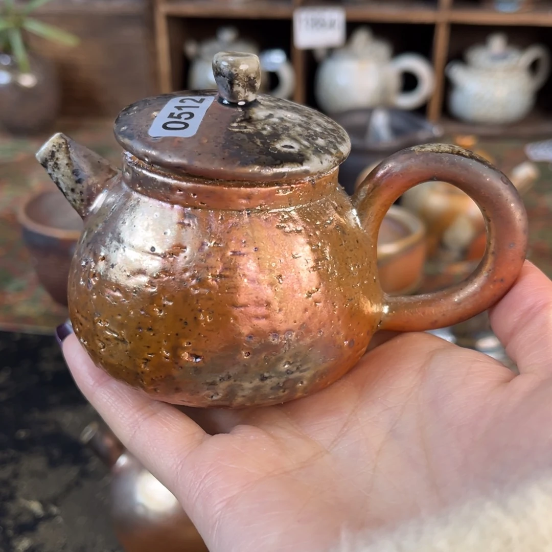 杯柴烧茶器粗陶壶