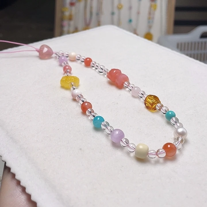 蜜蜡未镶嵌裸石蜜蜡手机链