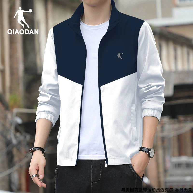 乔丹梭织运动外套男2025春秋季新款官方速干舒适正品防水跑步服男