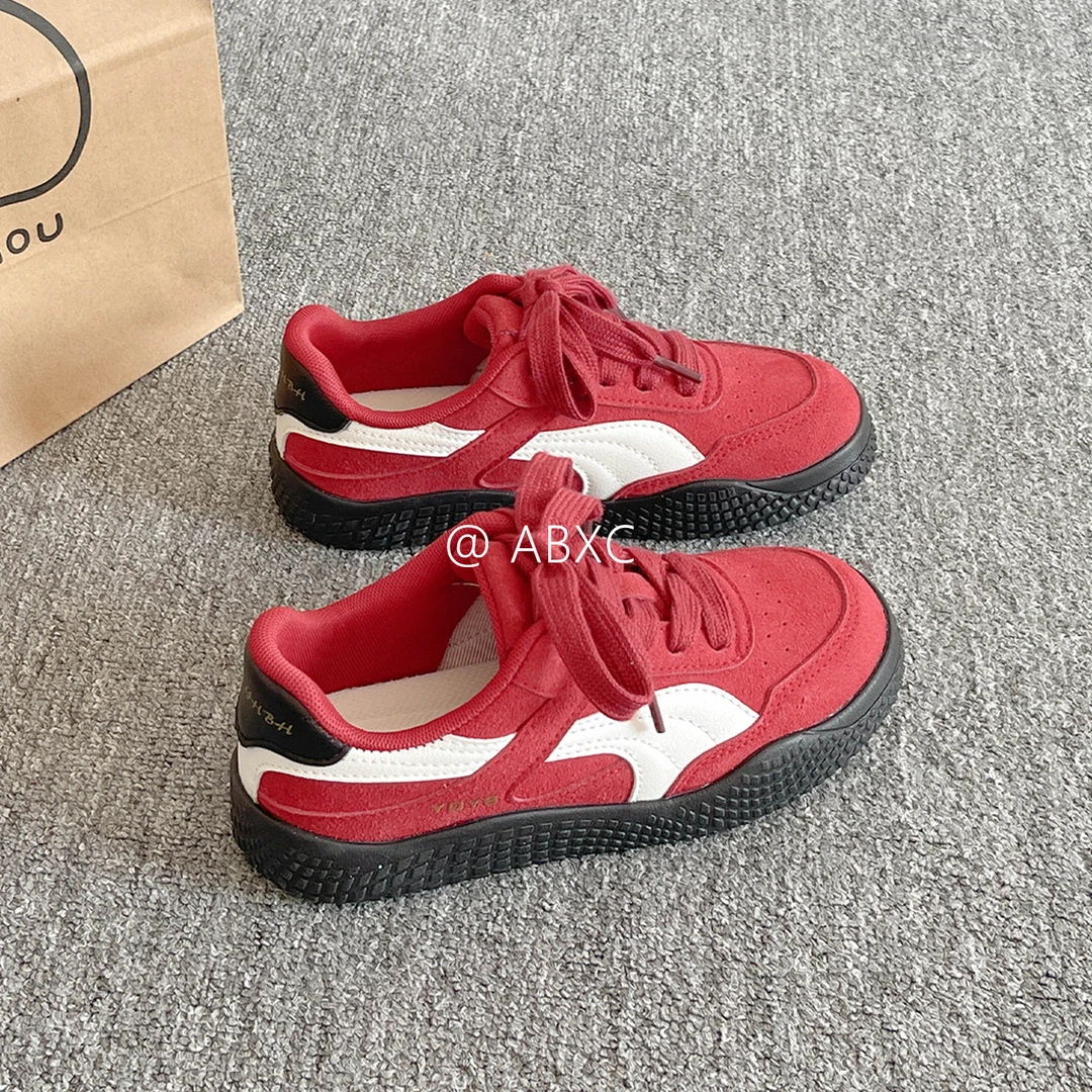 复古厚底小白鞋子女款爆款2025新款春秋休闲鞋ins潮百搭小众板鞋