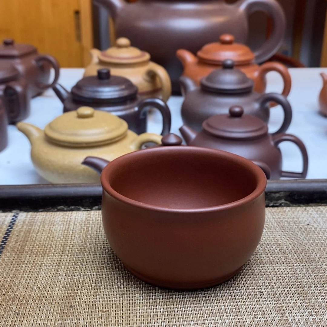 紫砂茶壶120毫升红皮龙主人杯