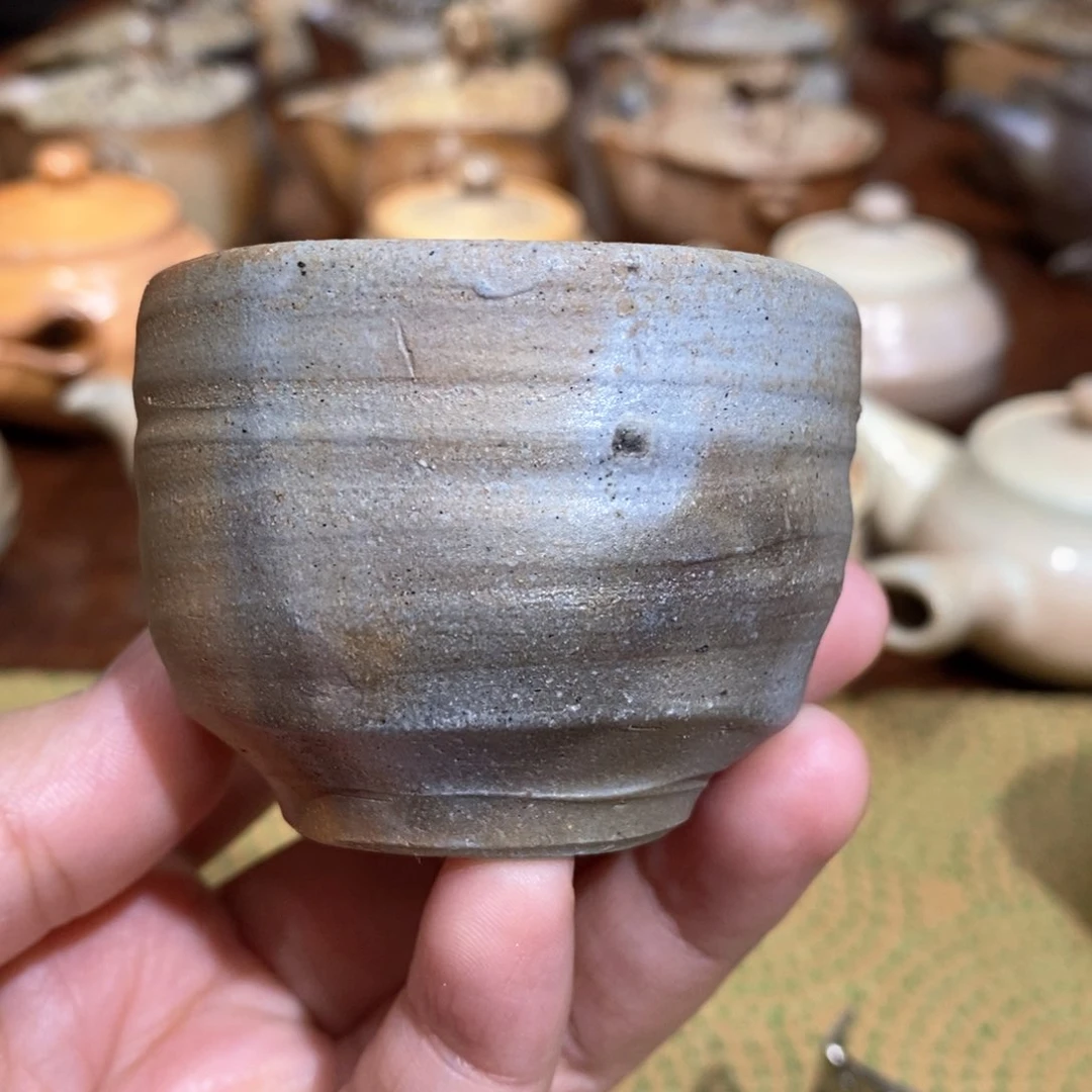 柴烧侘寂粗陶茶具