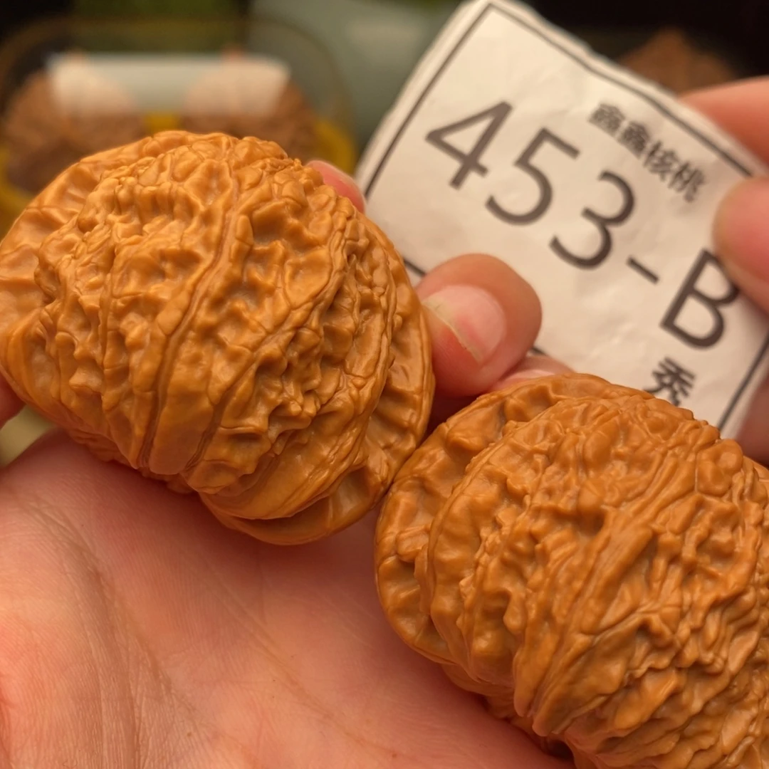 把件文玩核桃白狮45……