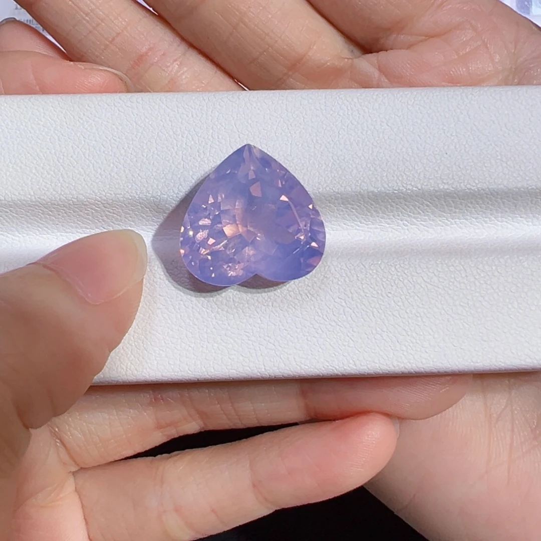 紫晶珠宝半成品未镶嵌14.65ct薰衣草