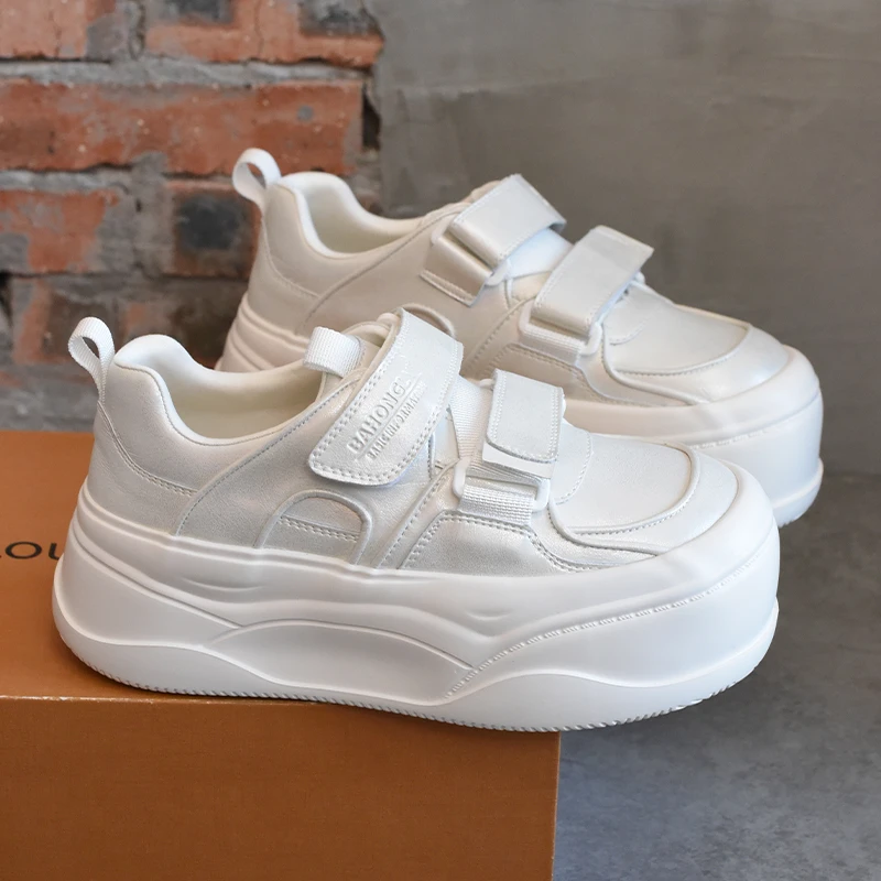 BAHONGLY/栢香妮2025春季新款厚底增高休闲板鞋女