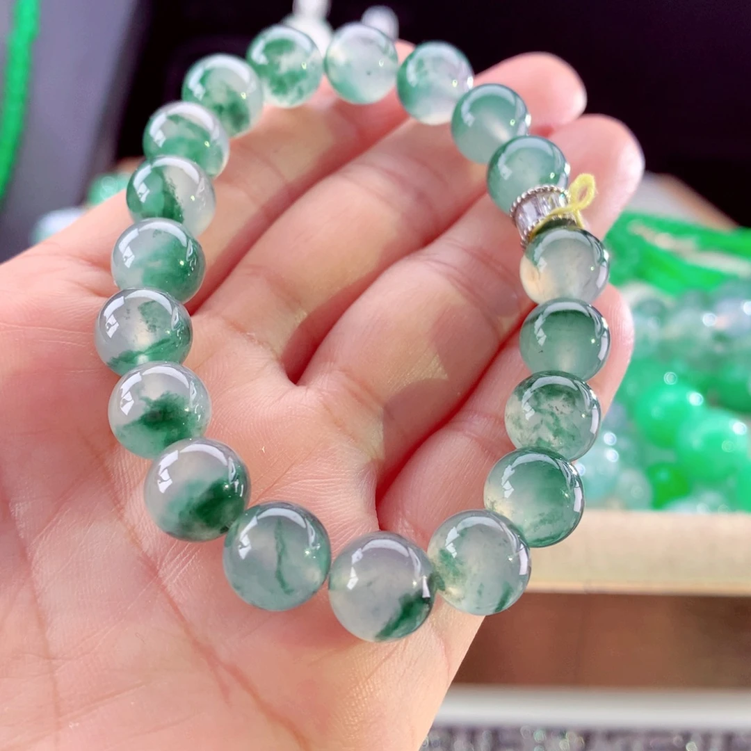 翡翠未镶嵌手链天然缅甸翡翠