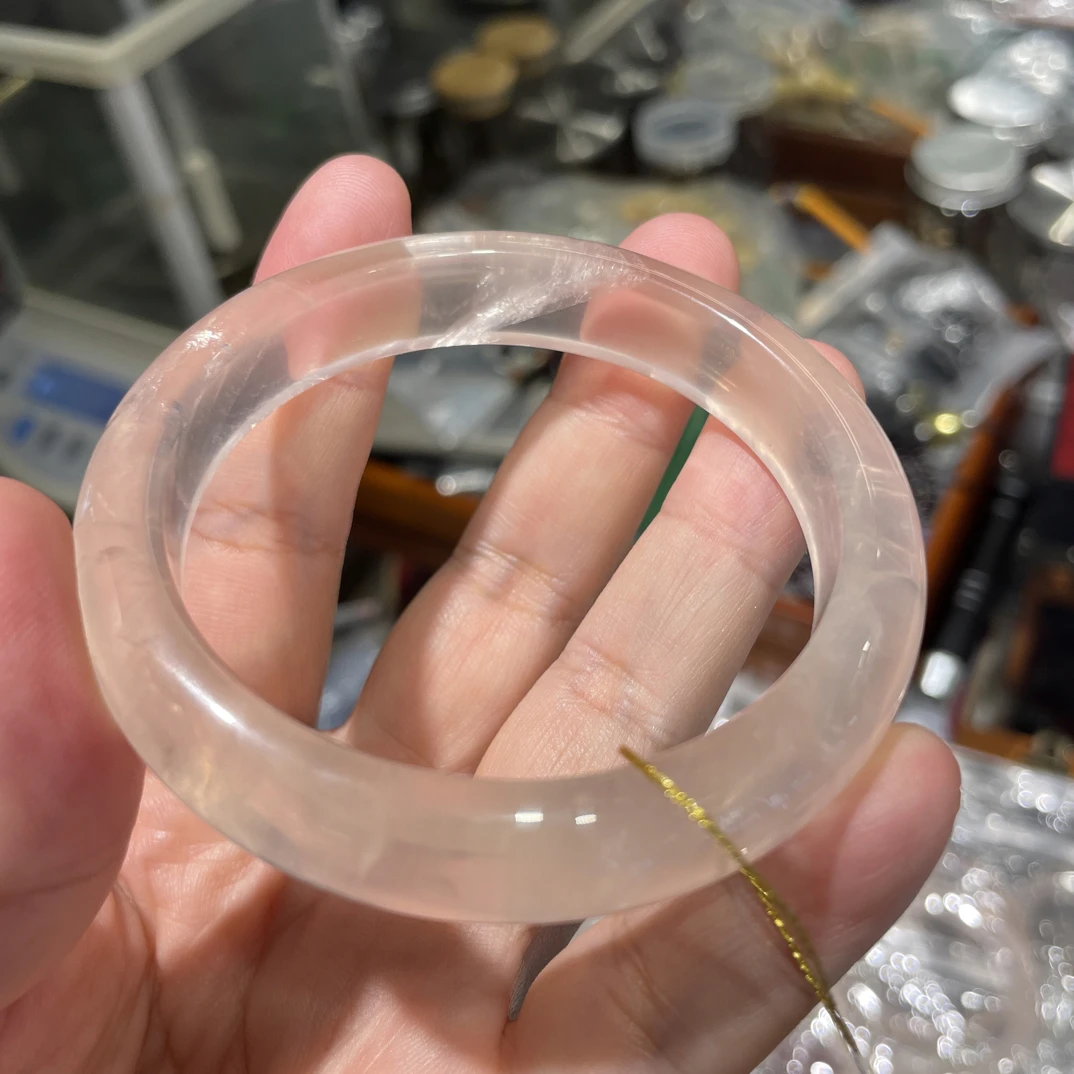 非金属玻璃手镯 看好联系主播展示 水 晶 手镯放漏