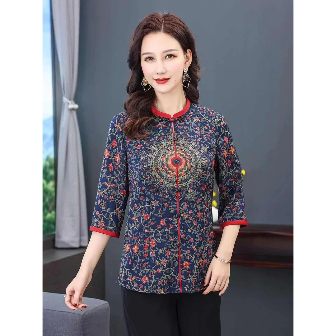 F21811-27新款重工印花小衫