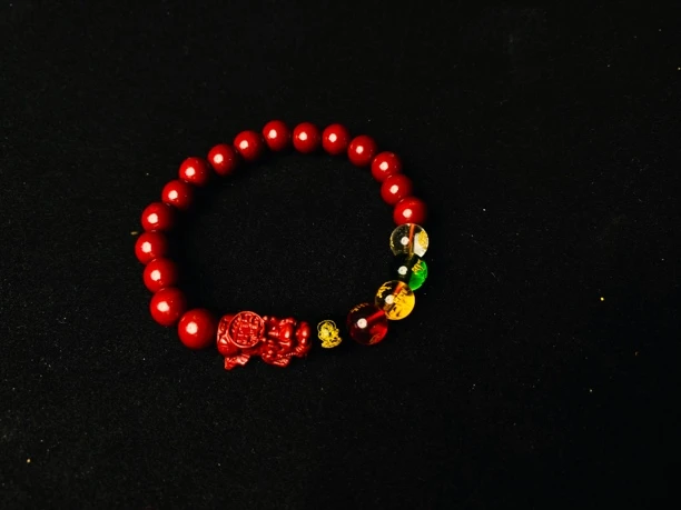 含辰砂工艺品转运珠男女款本命年饰品QM88