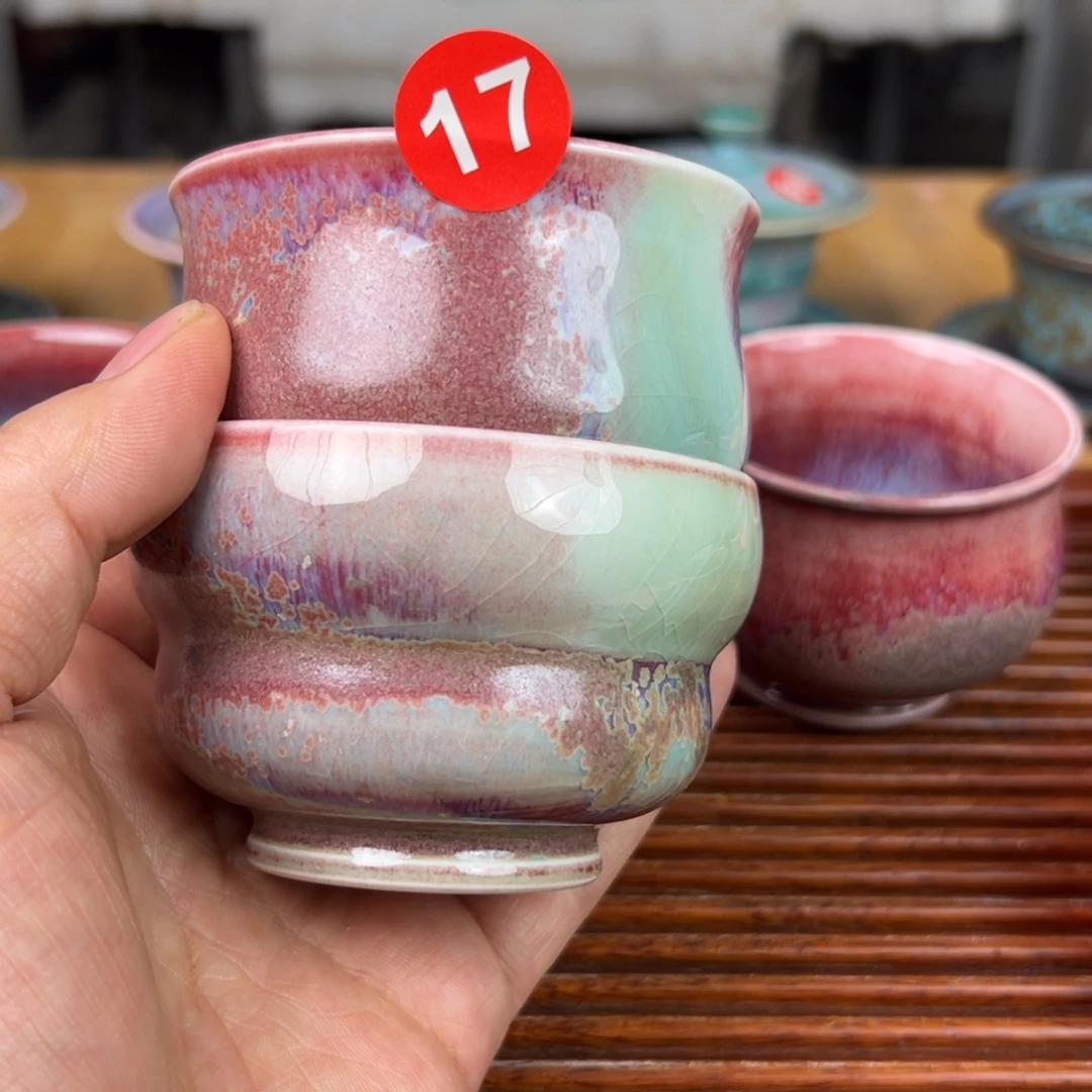 用***6手工制作钧窑茶器