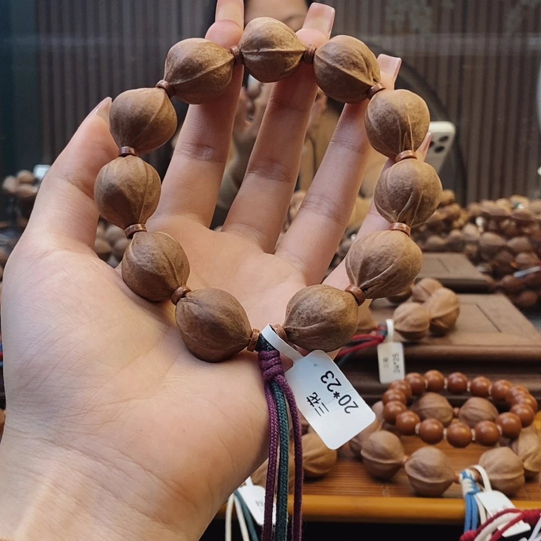 手串橄榄核秋*心原生态正宗梅林铁核