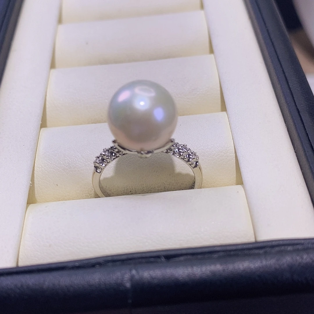 淡水珍珠戒指合金