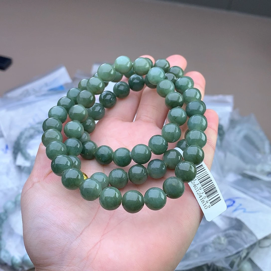 未镶嵌手串定制翡翠手串