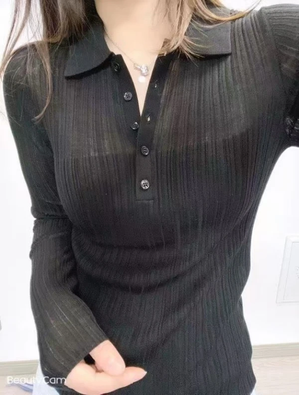 AA120新款2025春夏网红显瘦气质时尚纯色T恤百搭长袖内搭上衣女