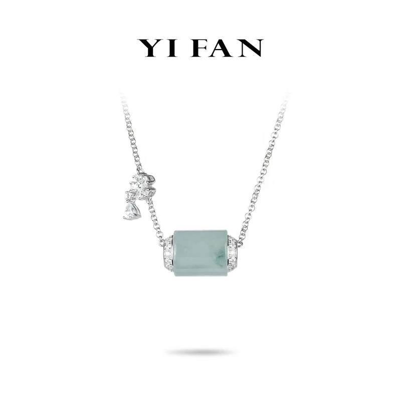 坠链均925银合成锆石 2492-路路通简约项链（43CM）