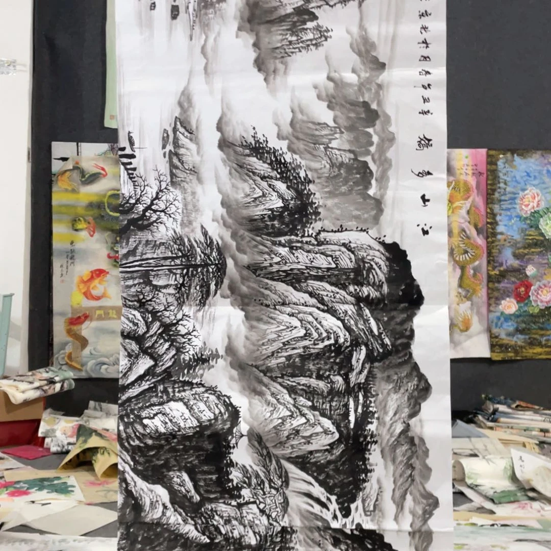 国画国画作品画心一张