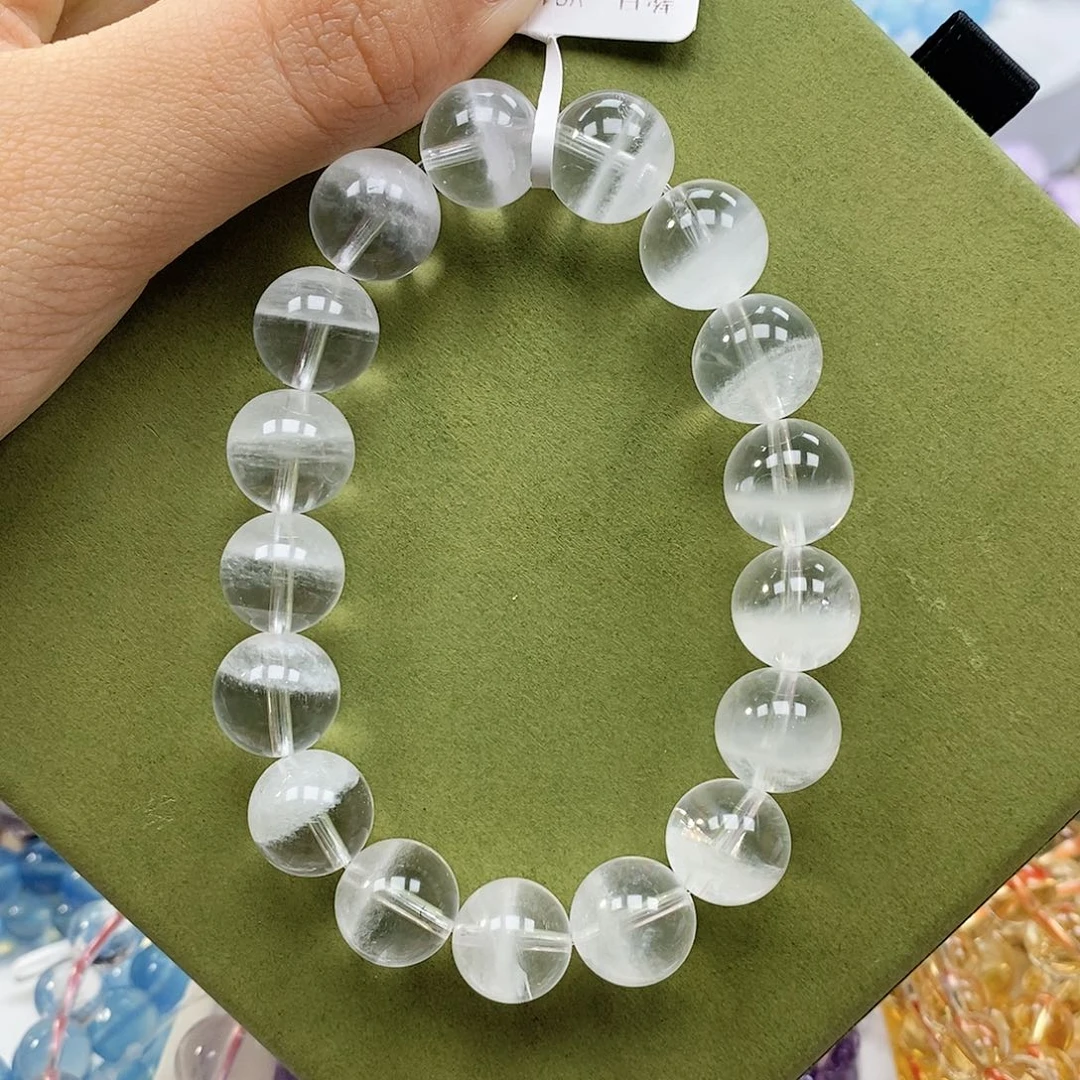 未镶嵌手链烟晶白幽灵