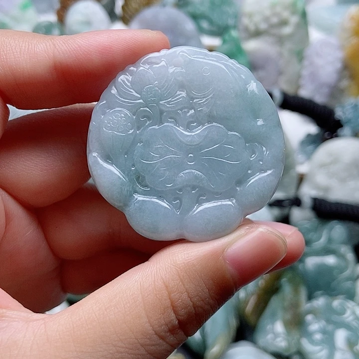 翡翠未镶嵌吊坠(不含链)1