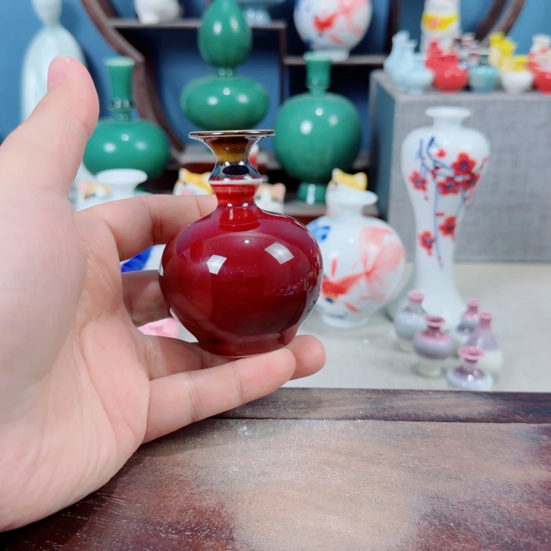 陶瓷手工小花器摆件