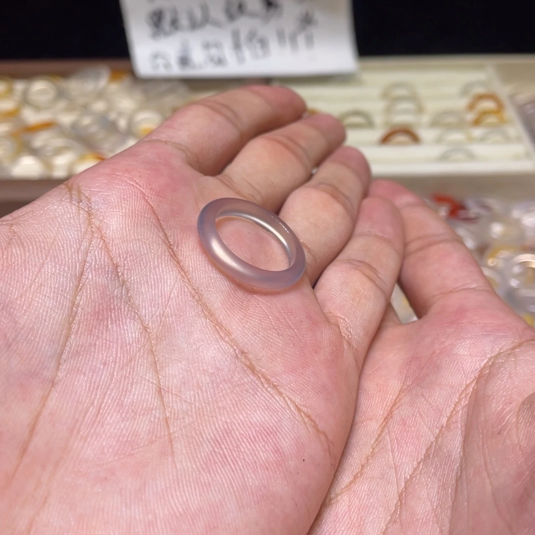 玛瑙/玉髓未镶嵌戒指93号港18