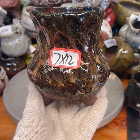 粗陶花盆手工花盆制作就这样