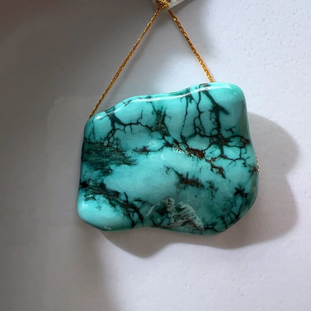 绿松石未镶嵌挂件