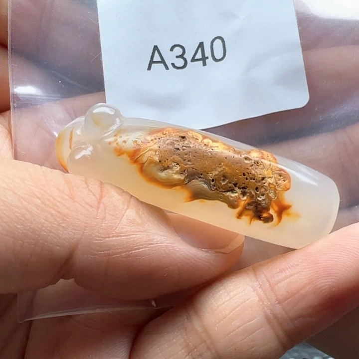 午***茶未镶嵌玛瑙/玉髓珠宝半成品