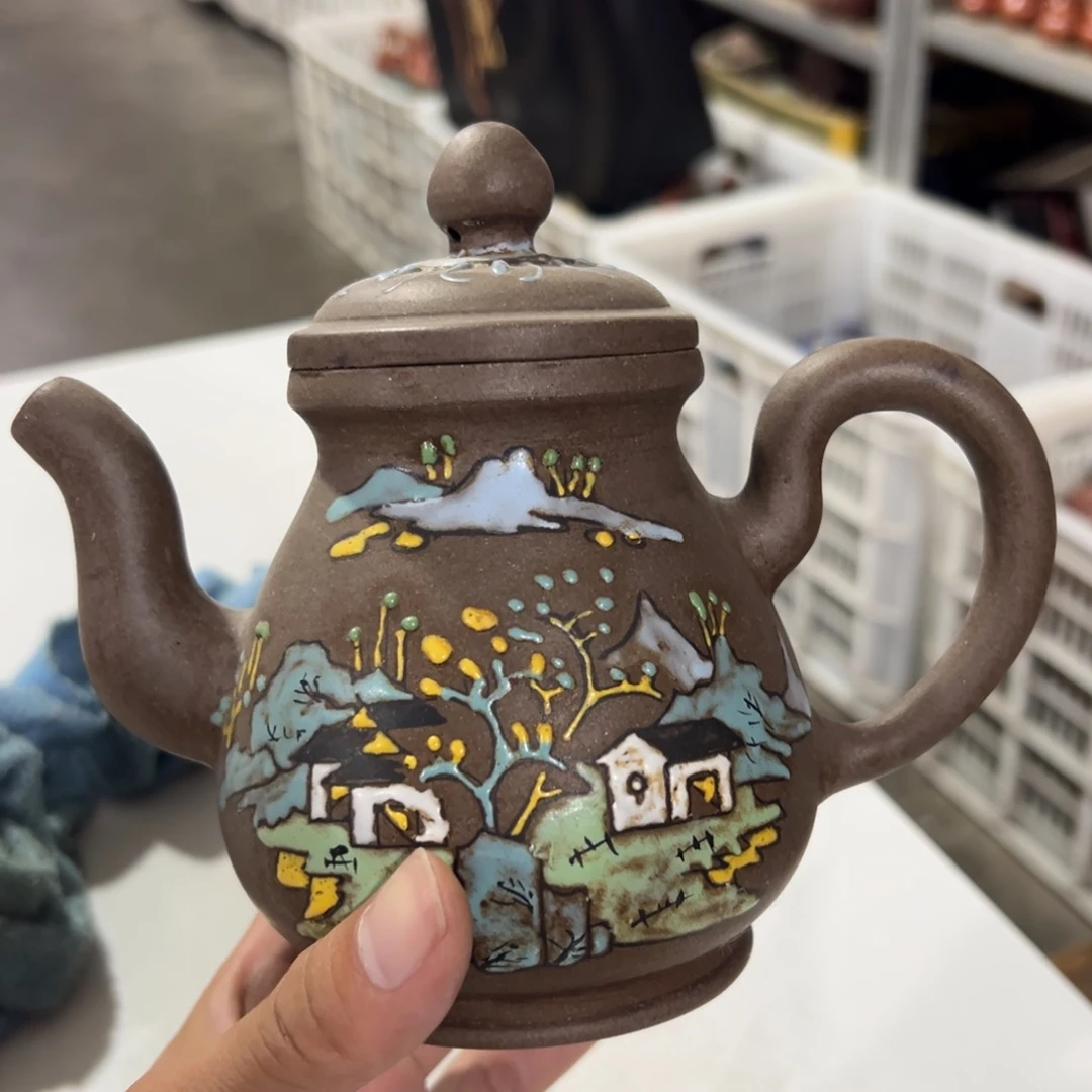 茶壶紫砂老厂紫砂壶一件！