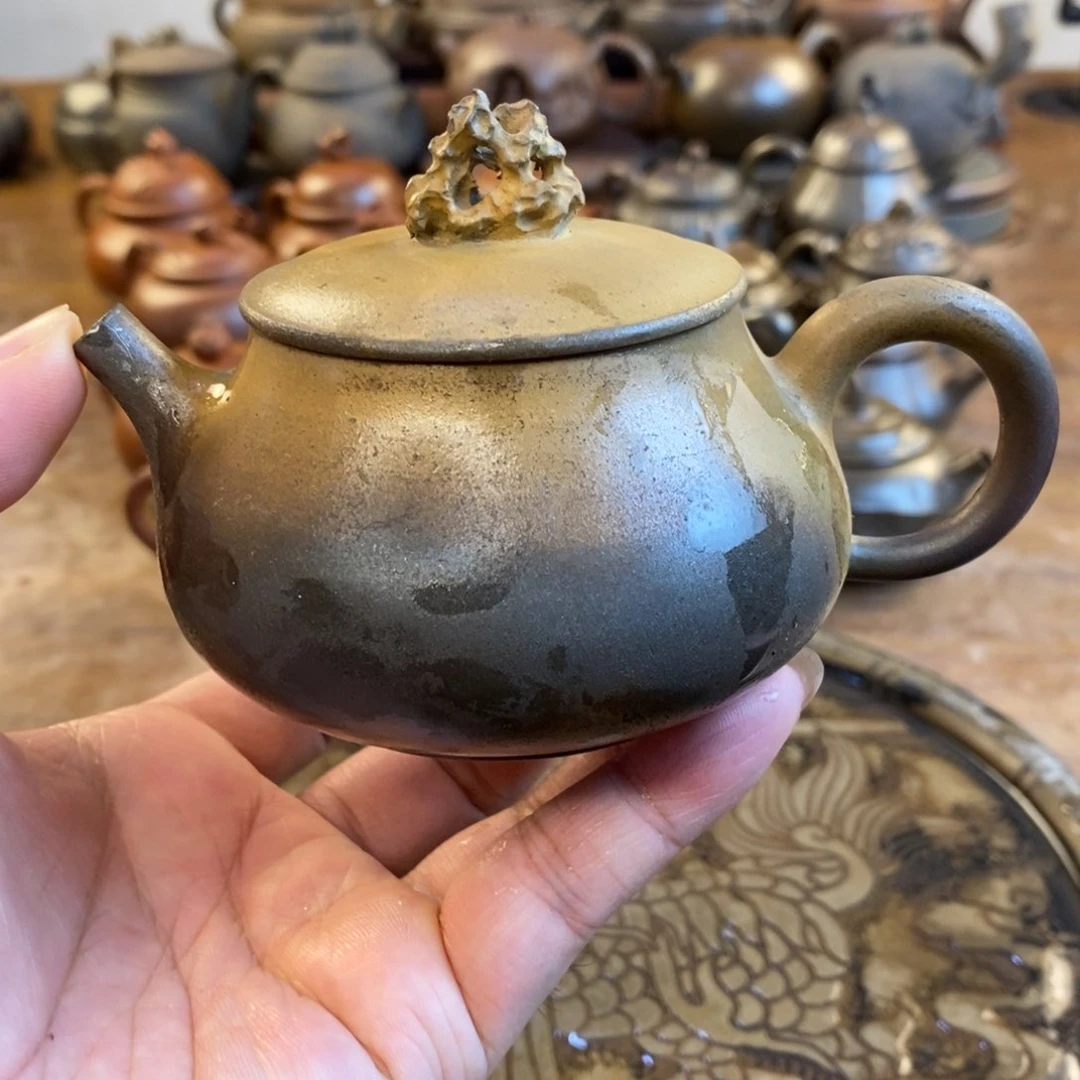 太湖石茶壶170cc坭兴陶柴烧壶