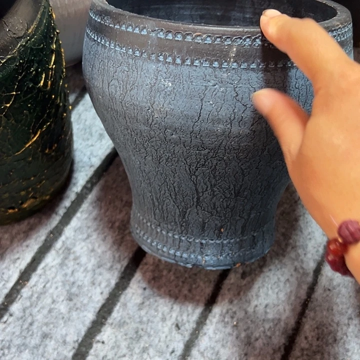 粗陶盆有孔高19口18