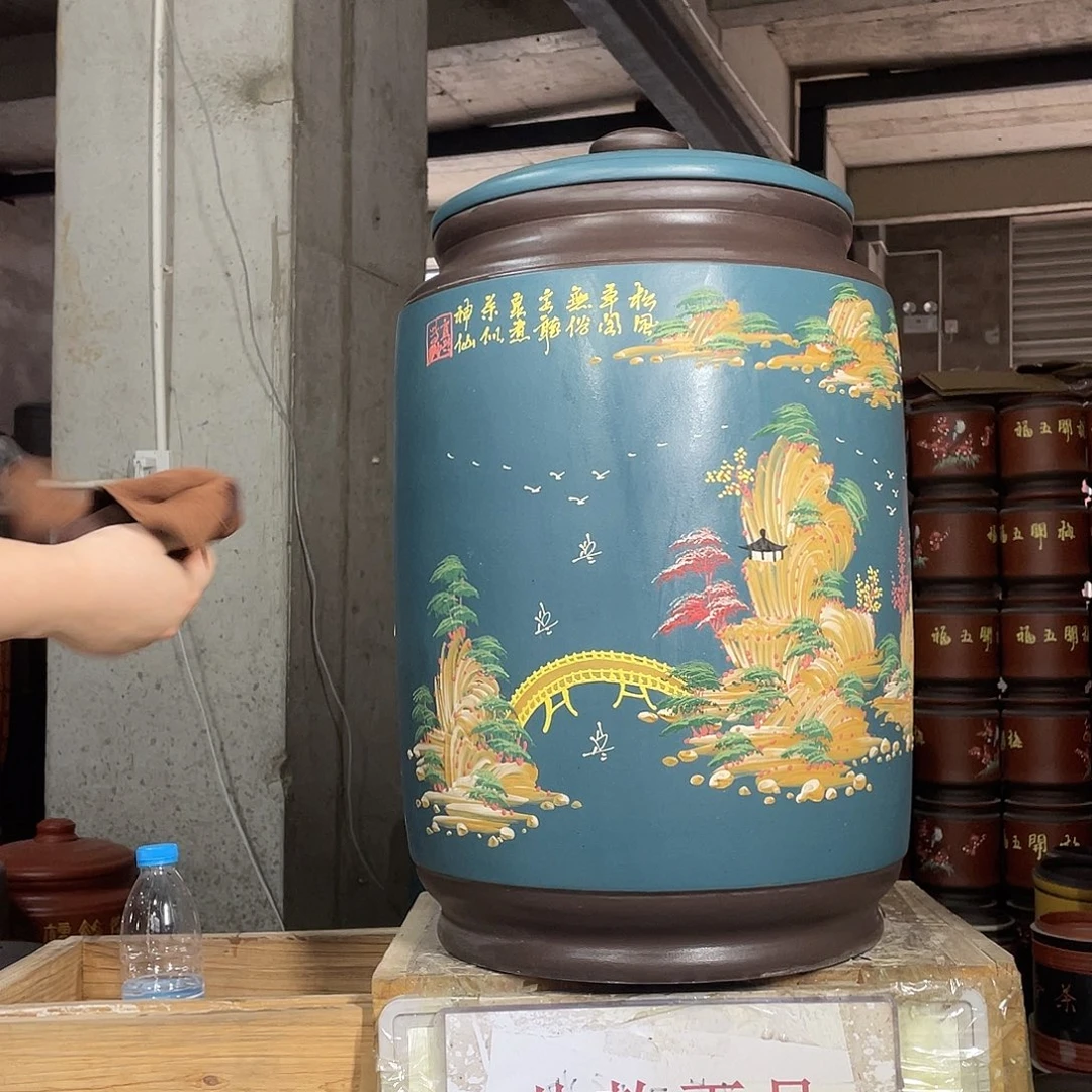 宜兴原矿紫砂茶叶罐