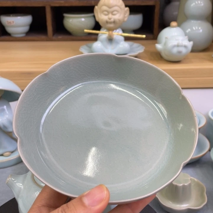 杯子微瑕仿古葵口洗