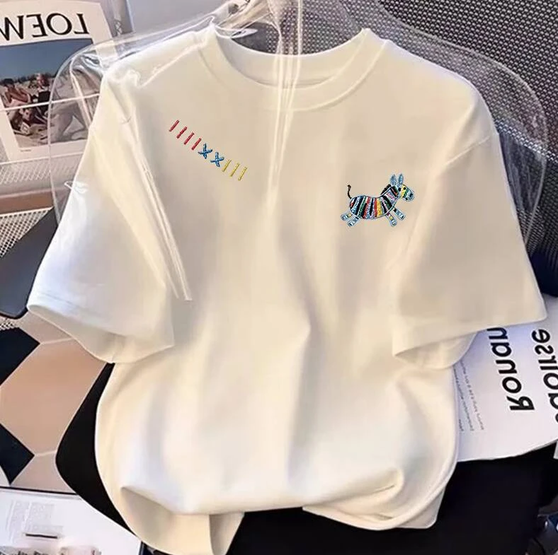 【宠粉福利】LY上新女款时尚印花休闲百搭夏季潮流春夏t恤圆领显瘦