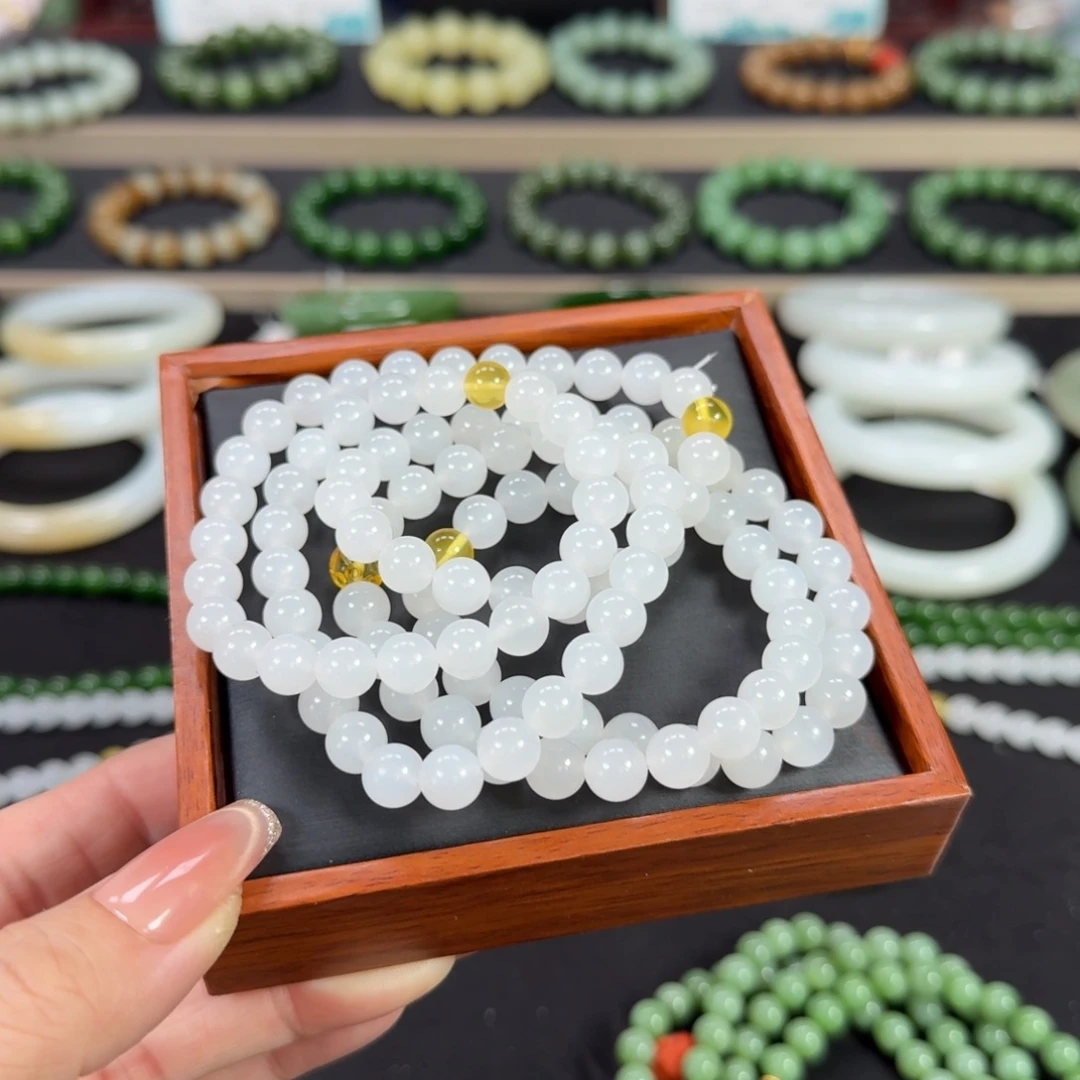 和田玉未镶嵌手链