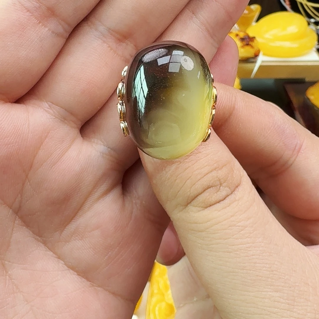 蜜蜡颈饰银S925镶嵌假一赔十00