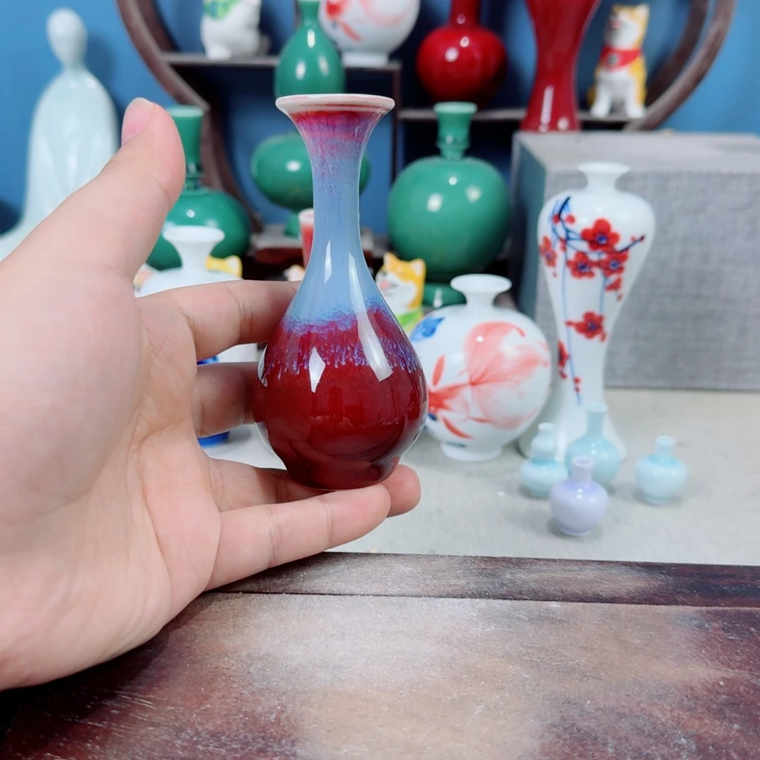 陶瓷手工小花器摆件