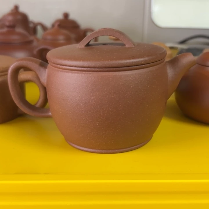 茶壶紫砂紫泥汉瓦200cc