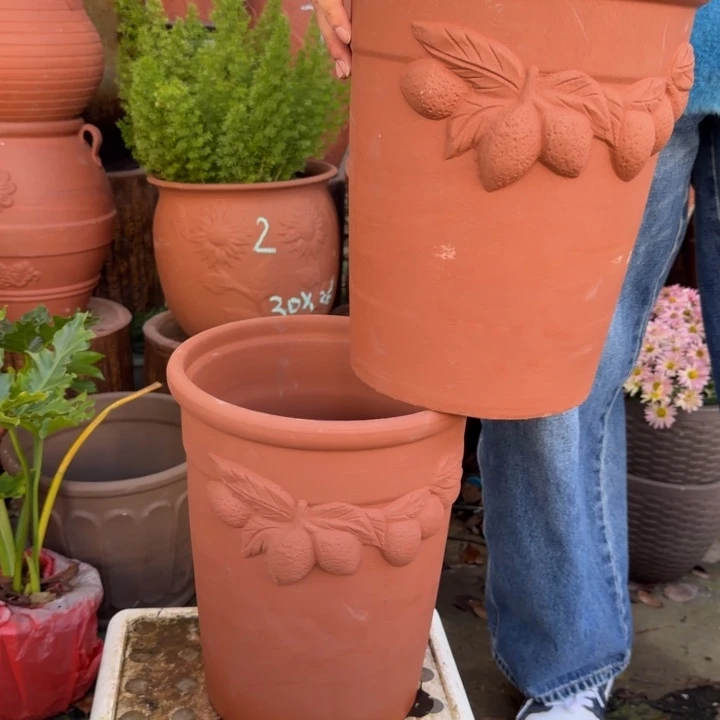 紫砂花盆口25高31宜兴紫砂