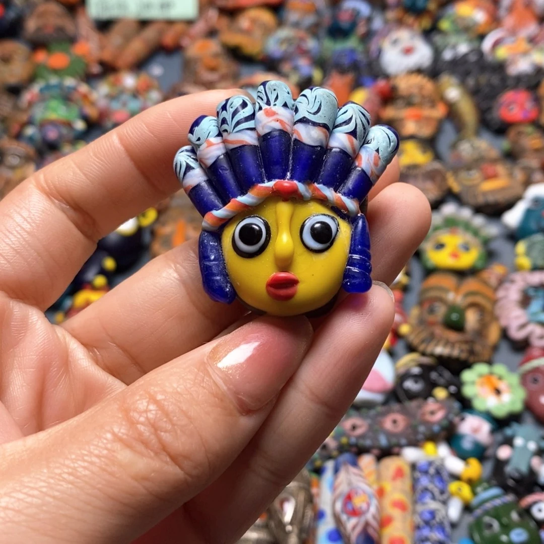 琉璃颈饰印度尼西亚酋长