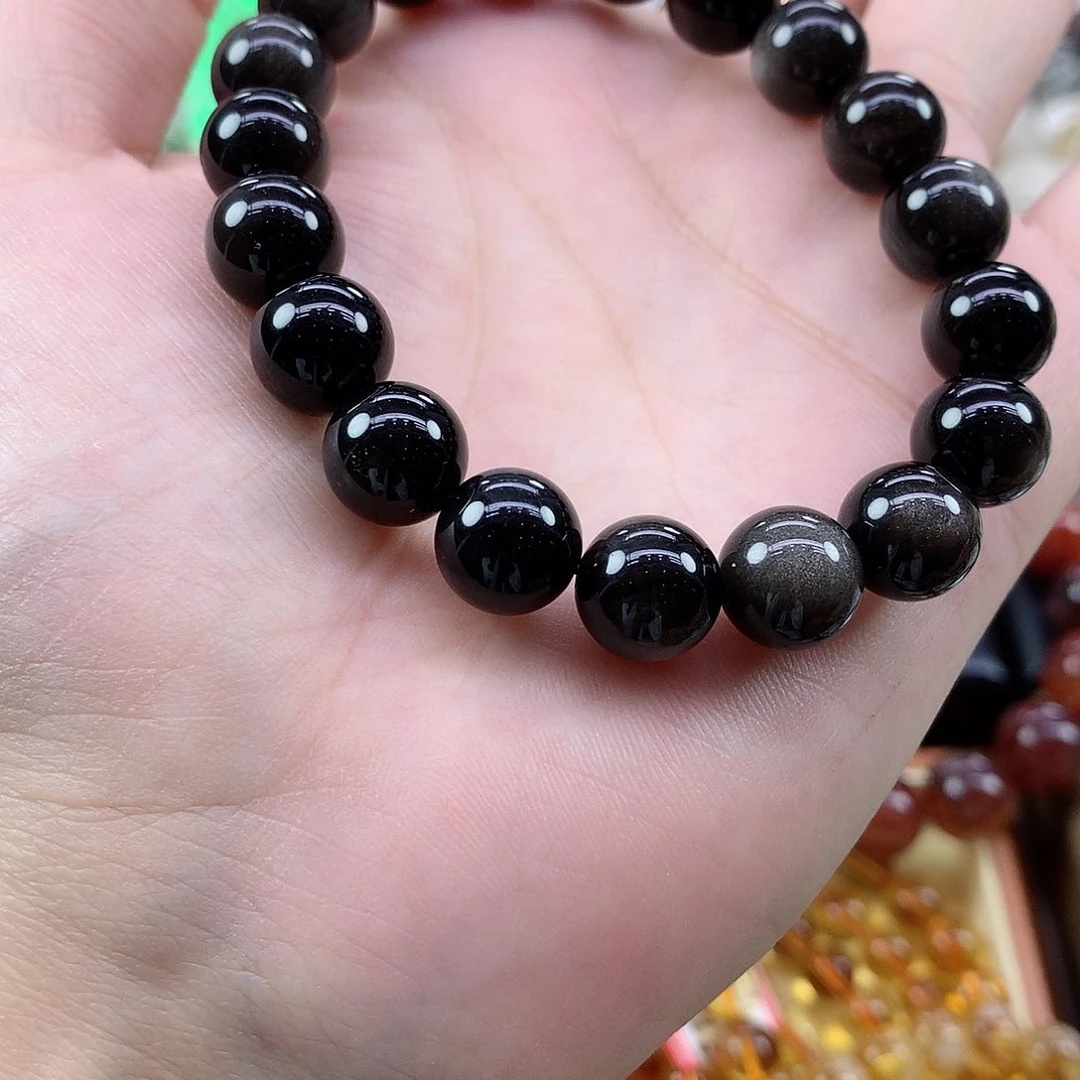 水晶手链未镶嵌银耀石