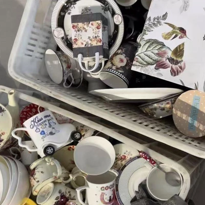 H创意简约风大容量马克杯骨瓷会议杯陶瓷杯商务办公接待家用水杯