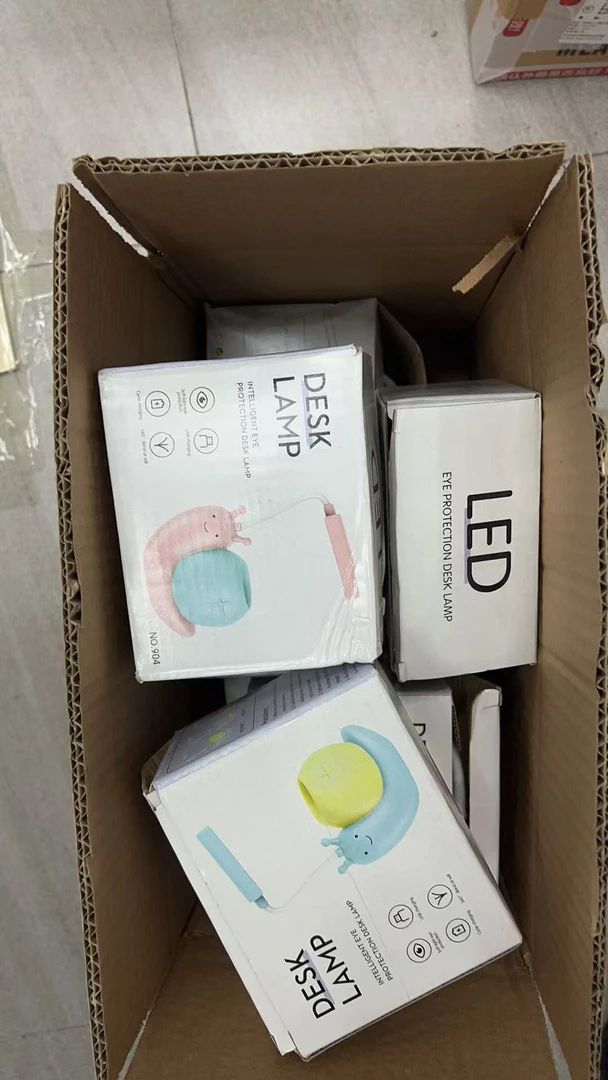 蜗牛台灯充电式小夜灯可爱造型颜色随机发