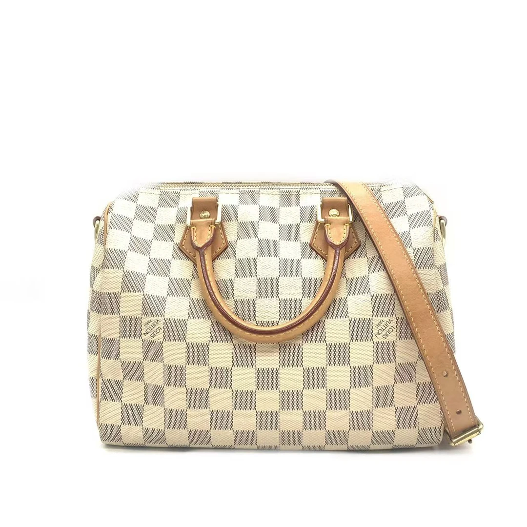 95新 LouisVuitton/路易威登 【安则专属】白棋盘格sp25斜挎包/