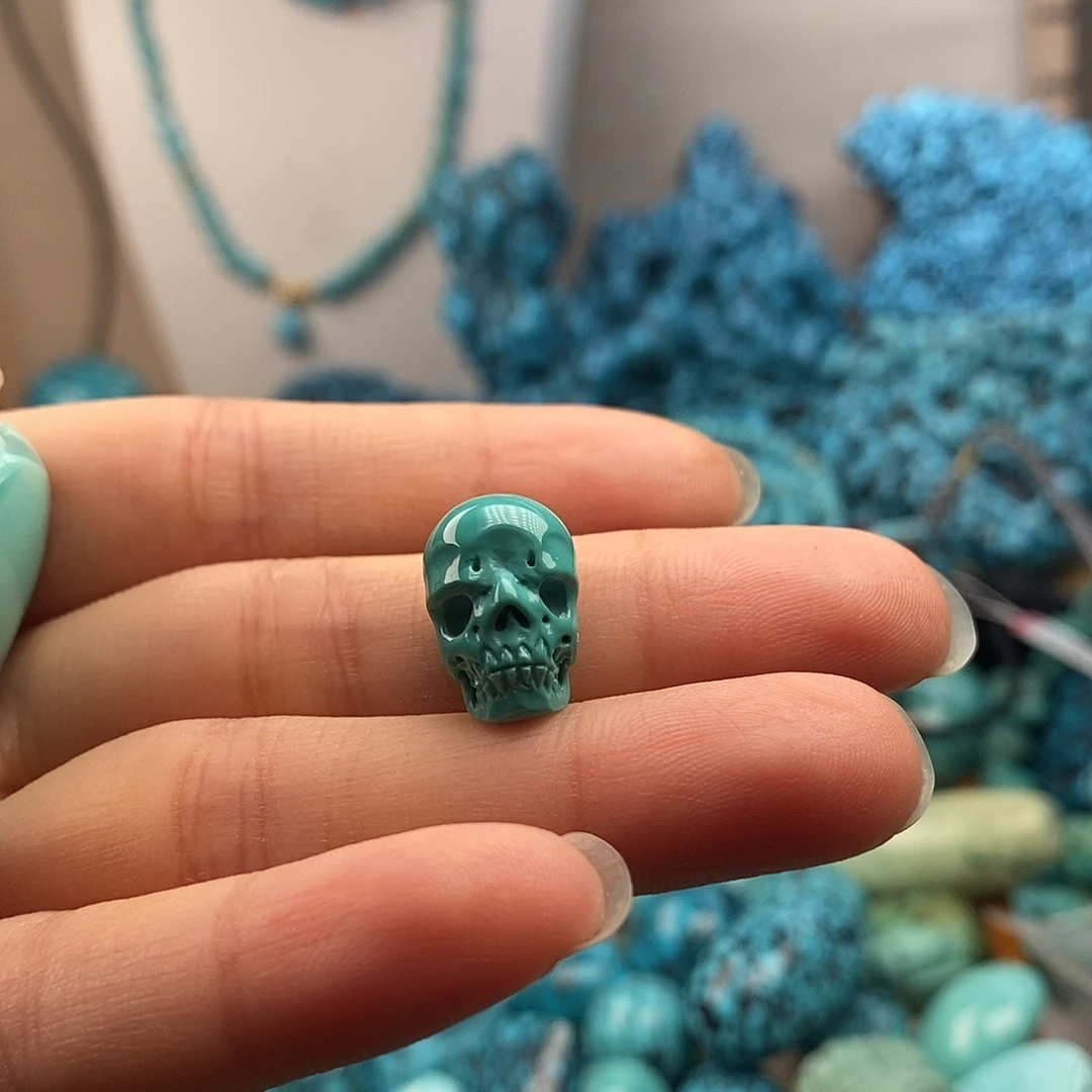 阿***！绿松石未镶嵌珠宝半成品