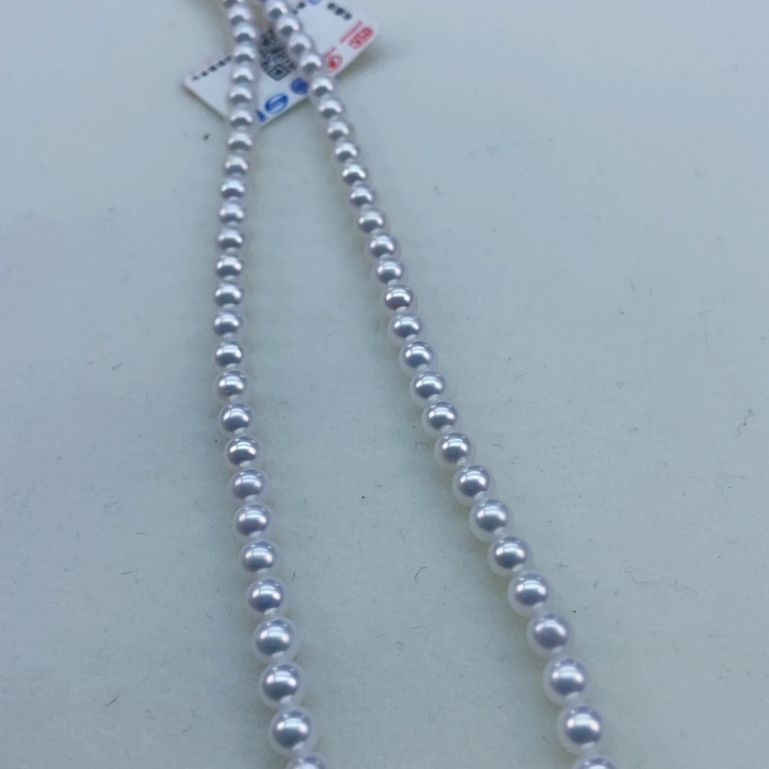 淡水珍珠4.5冷光小灯泡正圆银S925镶嵌