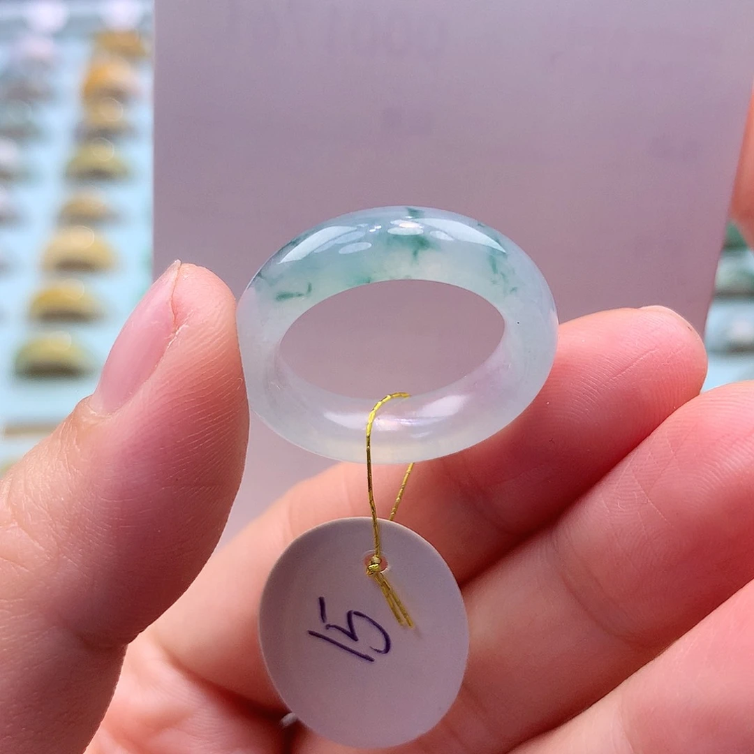 未镶嵌戒指翡翠15圈