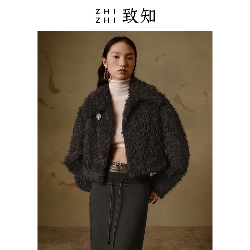 致知传妙道 外套女2023冬季新款两穿时尚高级感短款ZZ2CWWE9065